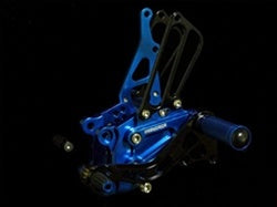 Honda CBR 600 RR Rearsets Blue