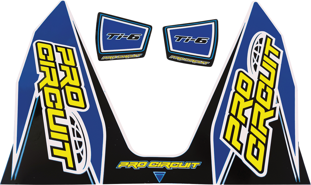 PRO CIRCUIT Ti-6 Decal - Dark Blue DC22TI6-DB