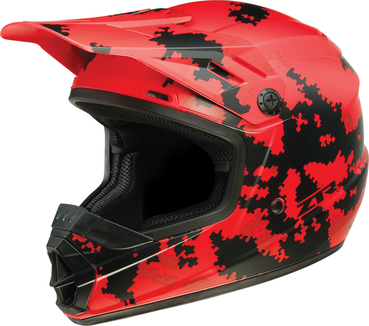 Z1R Youth Rise Motorcycle Helmet - Digi Camo - Red - Large 0111-1462