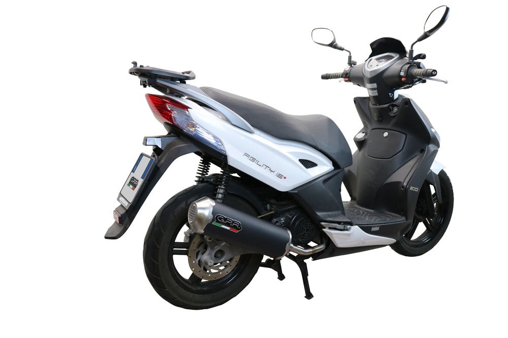 GPR Exhaust System Kymco Agility 200 - I.E. R16 - Plus 2015-2017, Evo4 Road, Full System Exhaust, Including Removable DB Killer