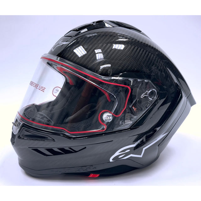 ALPINESTARS Supertech R10 Motorcycle Helmet - Solid - Carbon Black - Large 8200124-1902-L