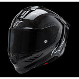 ALPINESTARS Supertech R10 Motorcycle Helmet - Solid - Carbon Black - Medium 8200124-1902-M