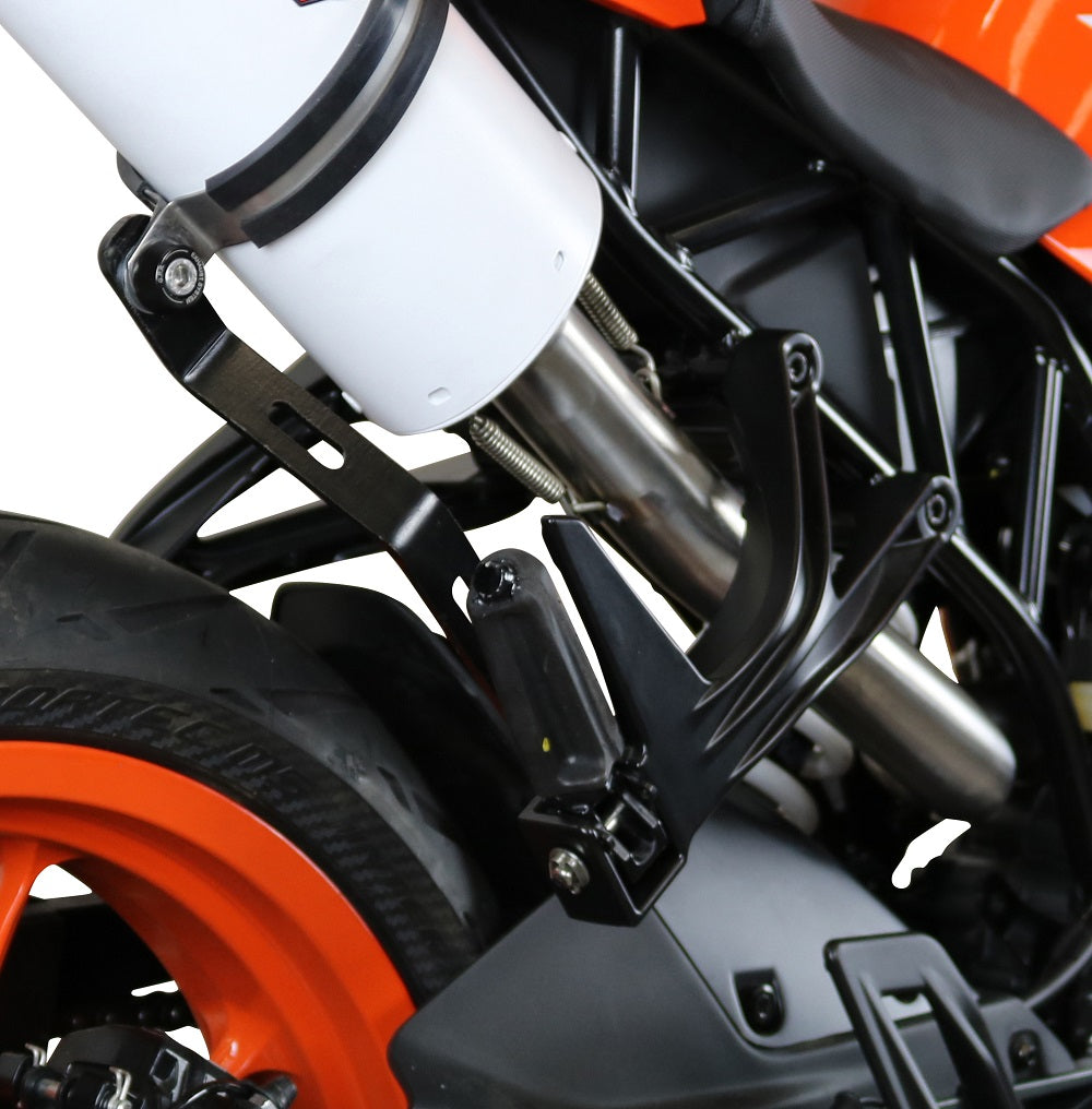 GPR Exhaust System Ktm RC 125 2017-2020, Furore Evo4 Nero, Slip-on Exhaust Including Link Pipe and Removable DB Killer