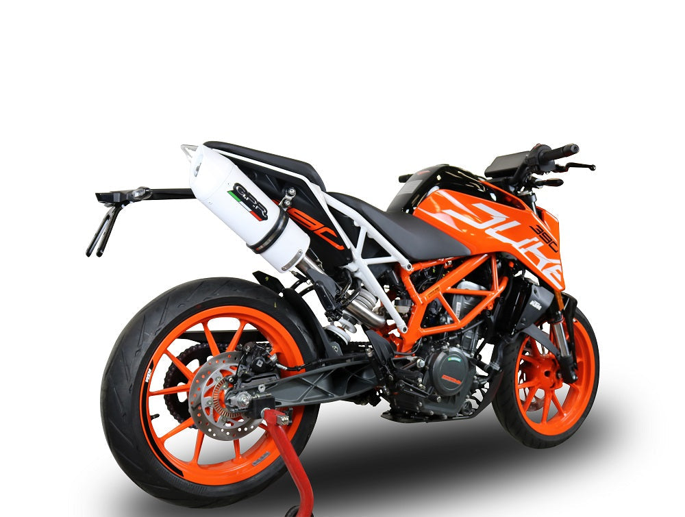 GPR Exhaust System Ktm Duke 390 2017-2020, Albus Evo4, Slip-on Exhaust Including Link Pipe and Removable DB Killer