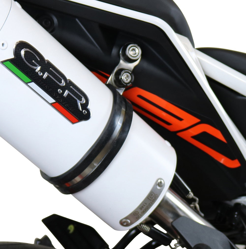 GPR Exhaust System Ktm Duke 390 2017-2020, Albus Evo4, Slip-on Exhaust Including Link Pipe and Removable DB Killer