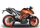 GPR Exhaust System Ktm Duke 250 2017-2020, Furore Evo4 Poppy, Slip-on Exhaust Including Link Pipe and Removable DB Killer