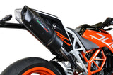 GPR Exhaust System Ktm Duke 250 2017-2020, Furore Nero, Slip-on Exhaust Including Link Pipe