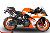 GPR Exhaust System Ktm RC 125 2017-2020, Furore Evo4 Nero, Slip-on Exhaust Including Link Pipe and Removable DB Killer