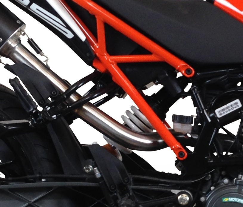 GPR Exhaust System Ktm Duke 125 High Level 2017-2020, M3 Inox , Slip-on Exhaust Including Link Pipe and Removable DB Killer