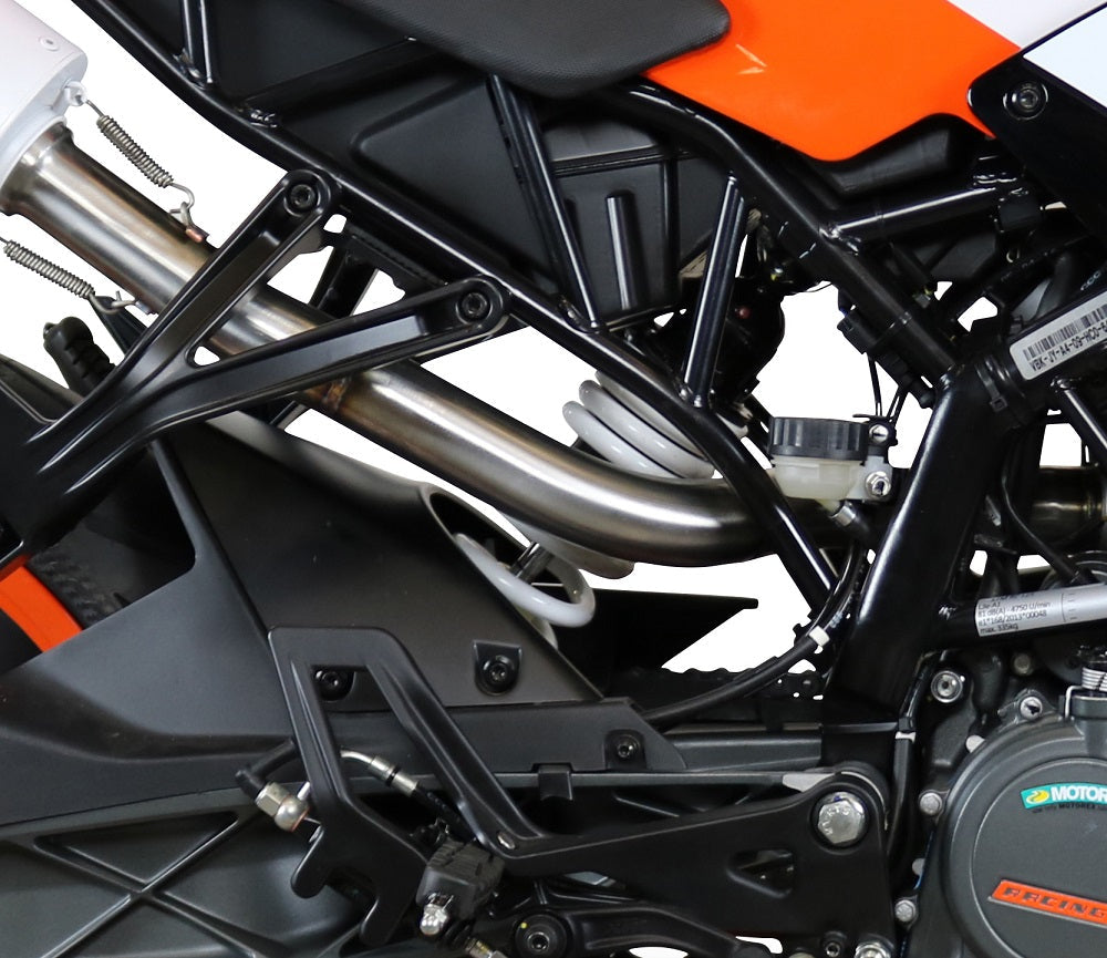 GPR Exhaust System Ktm RC 125 2017-2020, Furore Evo4 Nero, Slip-on Exhaust Including Link Pipe and Removable DB Killer