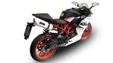 GPR Exhaust System Ktm RC 390 2015-2016, Albus Ceramic, Slip-on Exhaust Including Removable DB Killer and Link Pipe