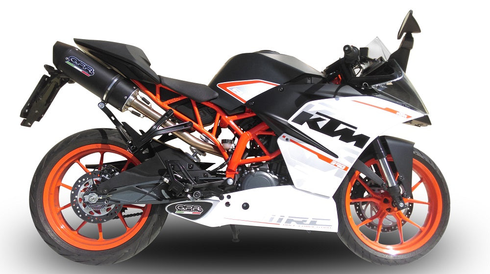 GPR Exhaust System Ktm RC 390 2015-2016, Furore Poppy, Slip-on Exhaust Including Removable DB Killer and Link Pipe