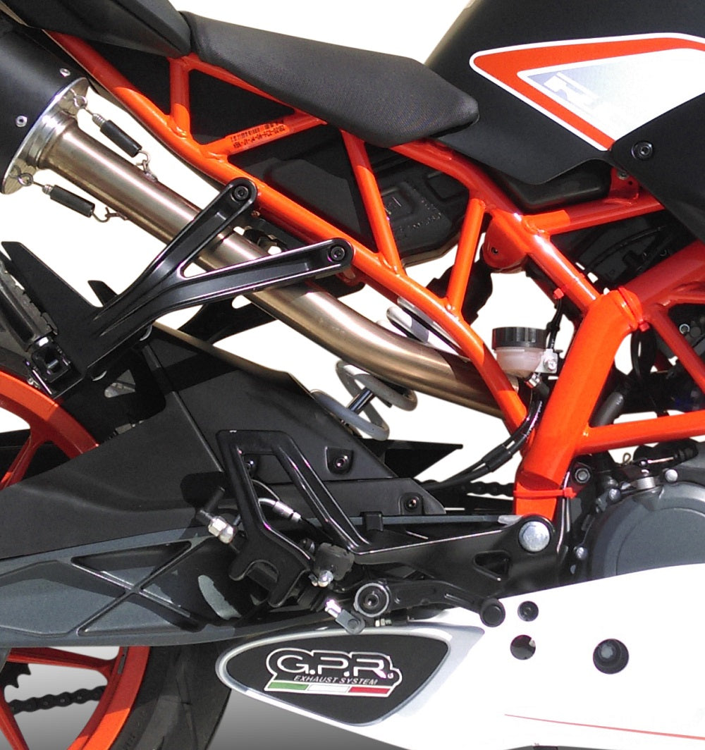 GPR Exhaust System Ktm RC 390 2015-2016, M3 Titanium Natural, Slip-on Exhaust Including Removable DB Killer and Link Pipe