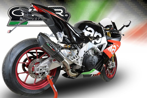 GPR Exhaust for Aprilia Rsv4 1000 - RF - Rr - Racer Pack 2015-2018, Gpe Ann. Poppy, Slip-on Exhaust Including Link Pipe and Removable DB Killer