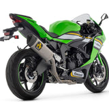 71208PTZ Arrow full Exhaust COMPETITION PISTA  Titanium  STEEL COLLECTORS for ZX-6R 636 2024-25