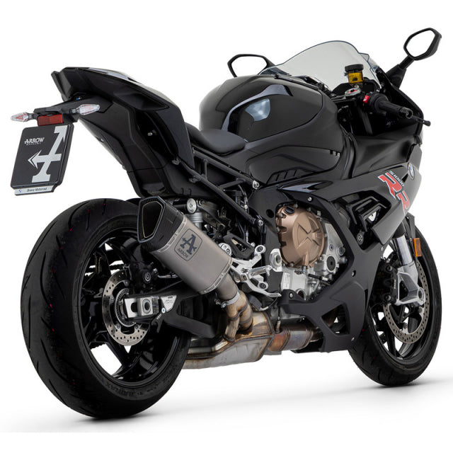 71506PTN Arrow HOMOL Pista Slip-on Exhaust, Titanium Dark for BMW M/S1000RR 20-25