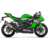 71509PTN Arrow Slip-on Exhaust Titanium  Dark  for ZX-6R 636 2024-25 Pista  WITH WELDED LINK-PIPE