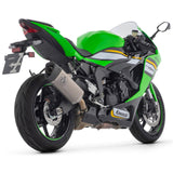 71509PTN Arrow Slip-on Exhaust Titanium  Dark  for ZX-6R 636 2024-25 Pista  WITH WELDED LINK-PIPE