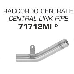 Arrow for ZX6R 636 19-24 Stainless Steel Central Link Pipe For Original Or Arrow Silencers 71712mi