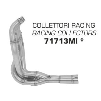 Arrow Kawasaki ZX6R 636 2019 Stainless Steel Collectors Without Catalyst For Original Or Arrow Silencers 71713mi