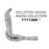 71713MI Arrow ZX6R / ZX636 2019-2025 Stainless Steel Collectors Without Catalyst For Original Or Arrow Silencers