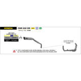 IN STOCK 71784MI Arrow CBR600RR 2024 - 2025  Racing header Collector for Honda