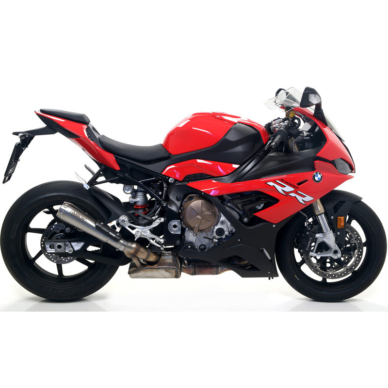 BMW S1000RR M1000R 2019-2024 Exhaust, Arrow Pro-Race Nichrom Slip on For Original Or Arrow Collectors 71903PRI