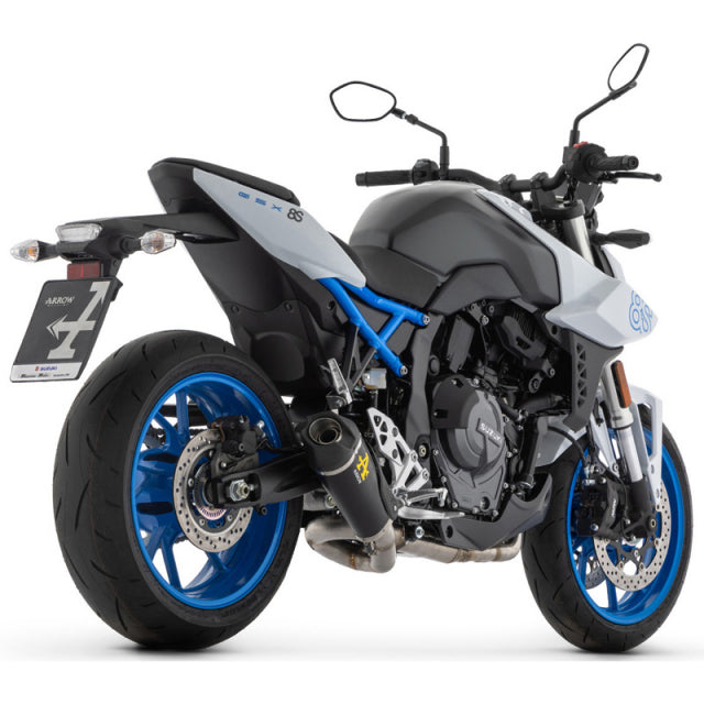 71979PKN Arrow Works HOMOLOGATED NICHROM "DARK" full system with Catalytic converter  SUZUKI GSX-8S /R 2022-2025