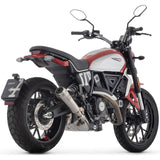 71977PRI Arrow Pro-Race Slip-on Exhaust, Nichrome for Ducati Scrambler 800 23-24