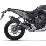 72662AON  Arrow Indy Race Exhaust slip on Aluminum Dark for Yamaha Tenere 700 2025