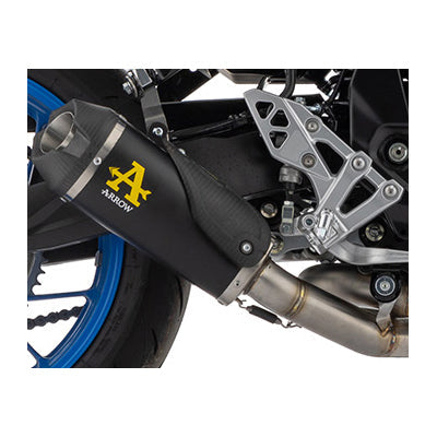 71956PKNW Arrow Works NICHROM "DARK" full system with carby end cap SUZUKI GSX-8S /R 2023-25