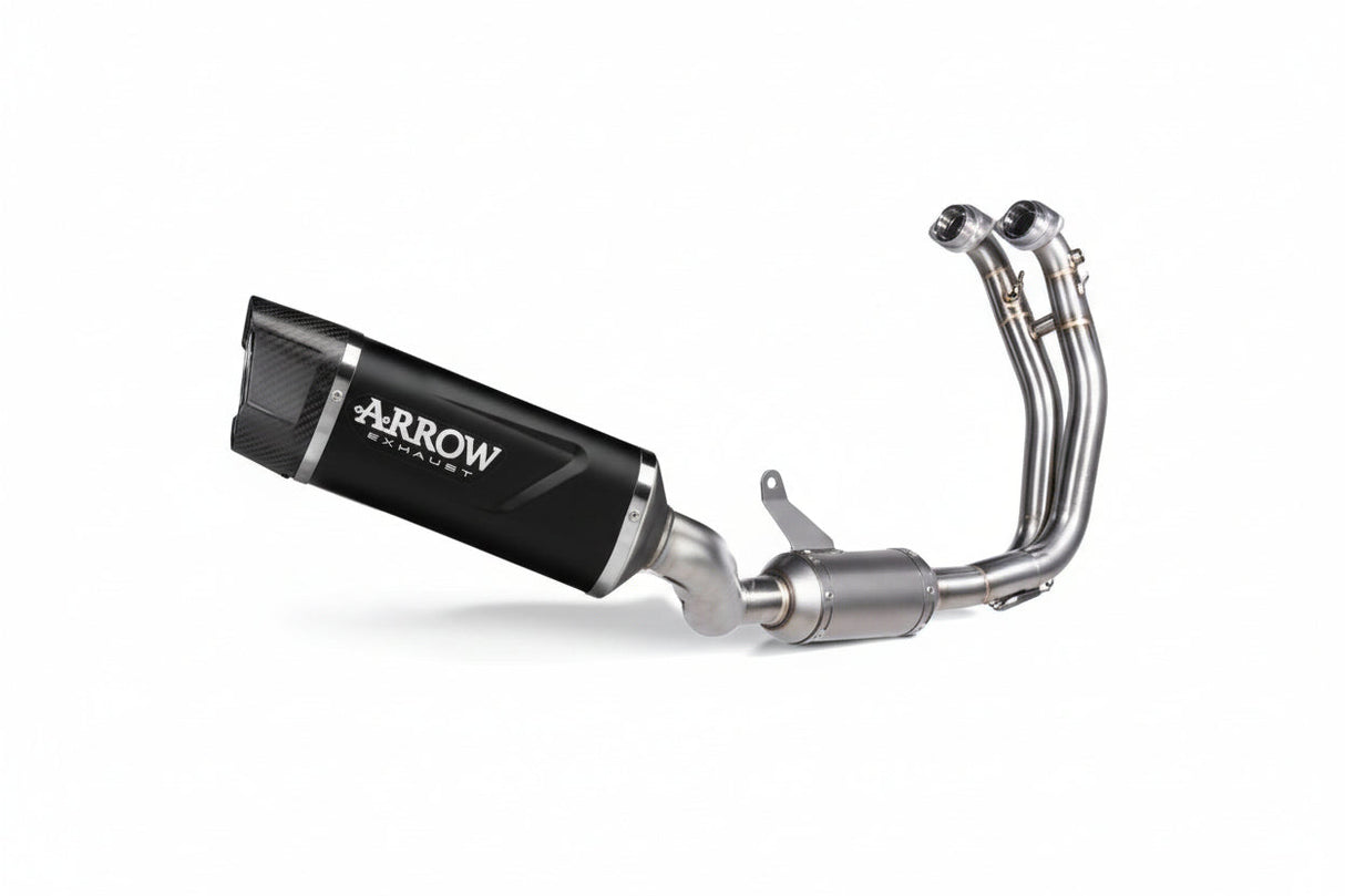 Arrow APRILIA RS660 E5+ 2025 FULL SYSTEM WITH INDY-RACE EVO ALUMINIUM DARK EXHAUST - 77008akn