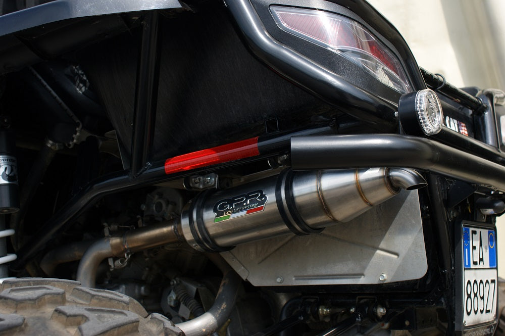 GPR Exhaust for Artic Wild Cat 1000 2012-2021, Deeptone Atv, Slip-on Exhaust Including Removable DB Killer and Link Pipe