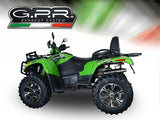 GPR Exhaust for Artic Trv 700 2011-2021, Deeptone Atv, Slip-on Exhaust Including Removable DB Killer and Link Pipe