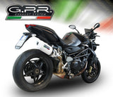 GPR Exhaust System Mv Agusta Brutale 750 S 2000-2006, Albus Ceramic, Slip-on Exhaust Including Removable DB Killer and Link Pipe