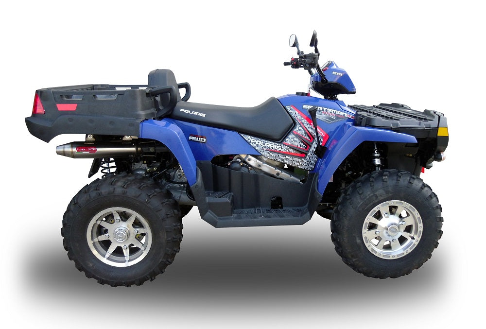 Polaris Sportsman 800 X2 2007-2010 Exhaust, GPR Deeptone, Slip-on with Removable DB Killer and Link Pipe