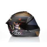 6D ATS-1R Motorcycle Helmet - Voodoo Ranger - Gloss Black/Gold - Small 30-0805