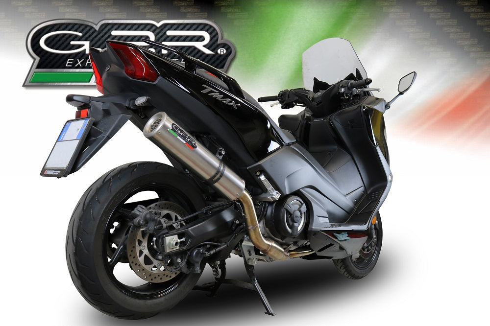 GPR Exhaust System Yamaha T-Max 530 2017-2019, M3 Inox , Full System Exhaust, Including Removable DB Killer