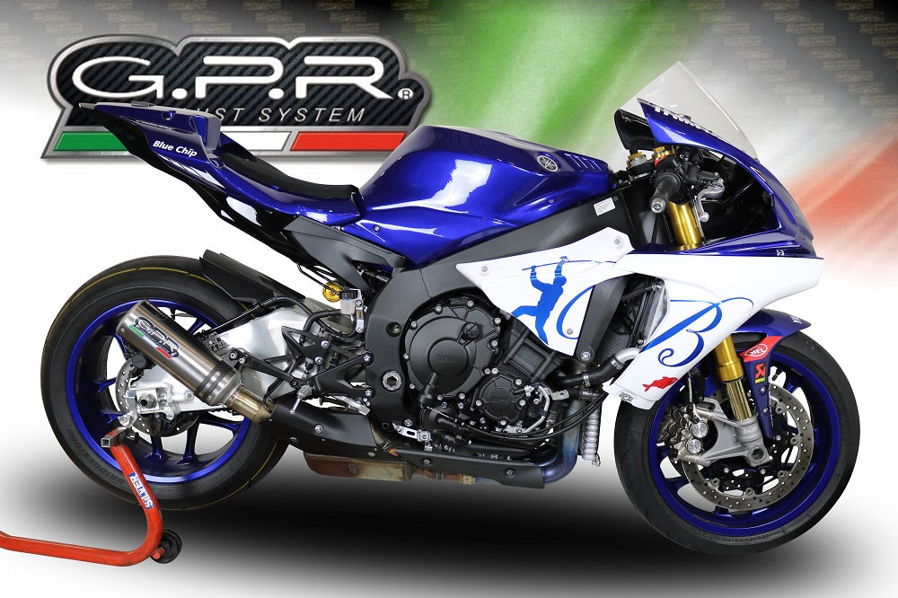 GPR Exhaust System Yamaha YZF R1 R1M 2020-2023, M3 Inox , Slip-on Exhaust Including Removable DB Killer and Link Pipe