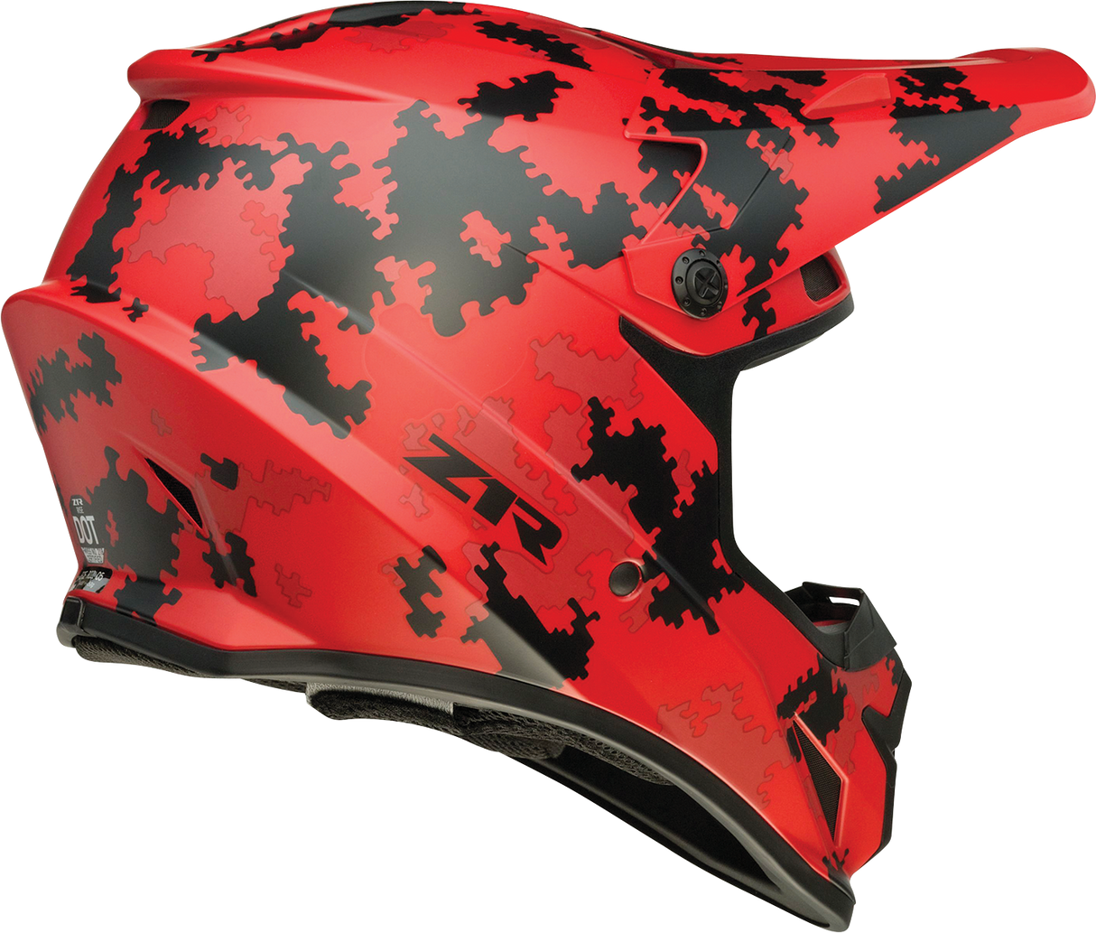 Z1R Rise Motorcycle Helmet - Digi Camo - Red - Small 0110-7281