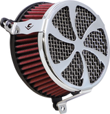 COBRA Air Filter - Swept - Chrome 606-0101-01-SB