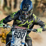 ALPINESTARS SM5 Motorcycle Helmet - Compass - Matte Black/Yellow Fluo - XS 8303321-1559-XS