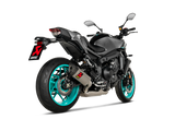 Yamaha MT-09 FZ-09 2024 Exhaust, Akrapovic Steel, Titanium and Carbon End Cap Racing Full System S-Y9R15-HAPT/2