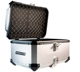 Zontes 350 T1 ADV 2022-2023 GPR TECH 55 L Aluminum Top Case in Silver with Specific Plate Included