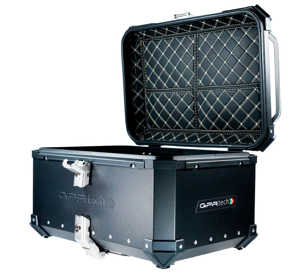 Zontes 350 T1 ADV 2022-2023 GPR TECH 55 L Aluminum Top Case in Black with Specific Plate Included