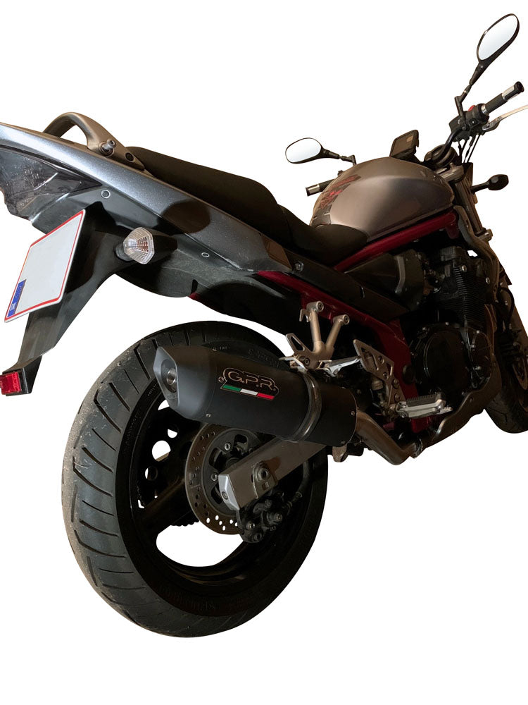 GPR Exhaust System Suzuki Gsx 600 F 1998-2005, Furore Nero, Slip-on Exhaust Including Removable DB Killer and Link Pipe