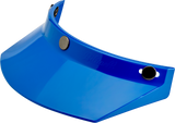 BILTWELL Moto 3-Snap Visor - Blue 2002-564