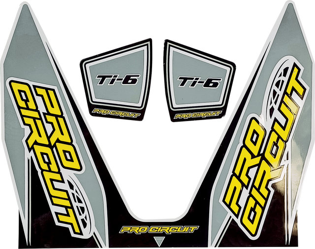 PRO CIRCUIT Ti-6 Decal - Gray DC22TI6-GRAY