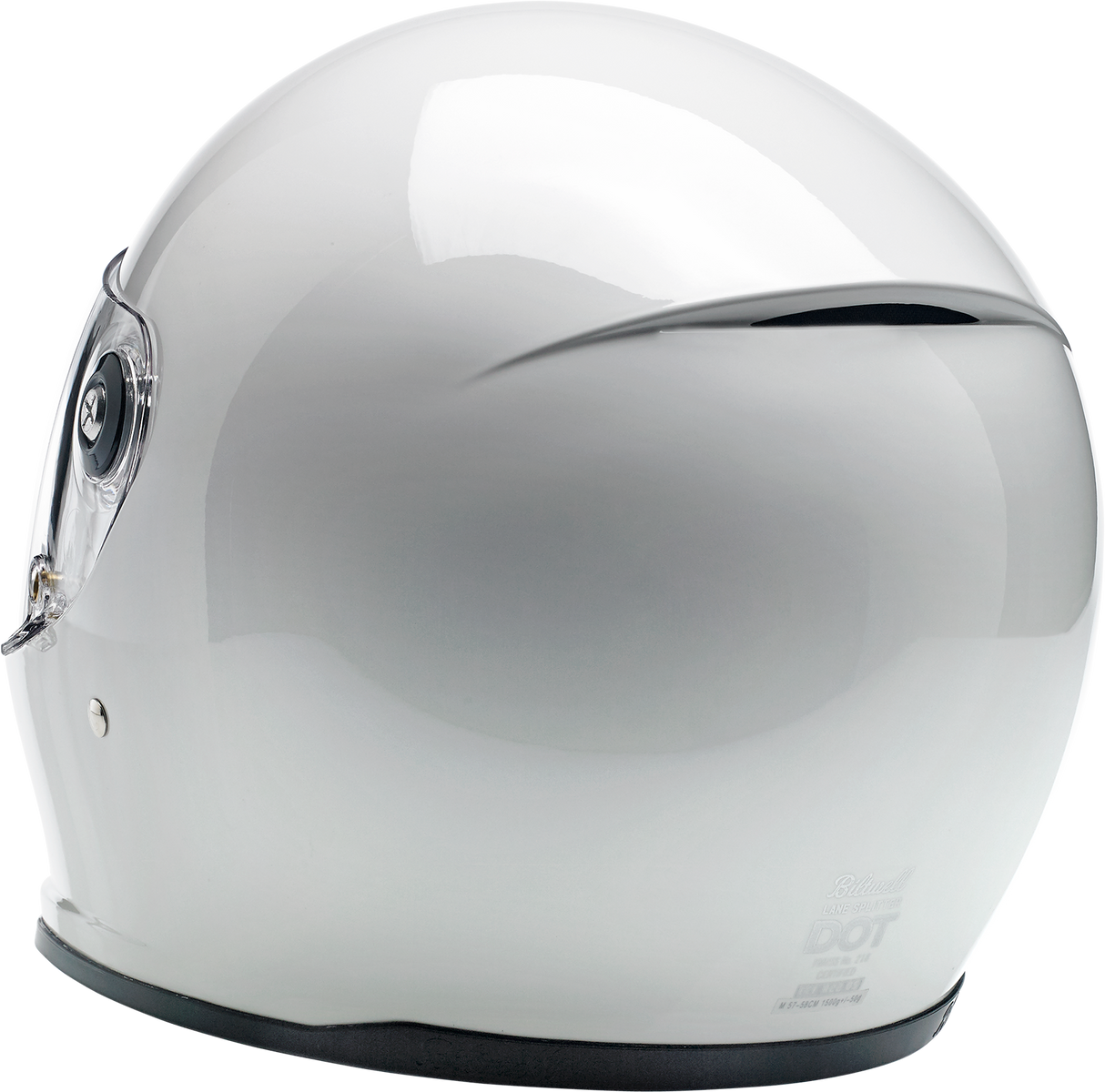 BILTWELL Lane Splitter Motorcycle Helmet - Gloss White - Medium 1004-104-103