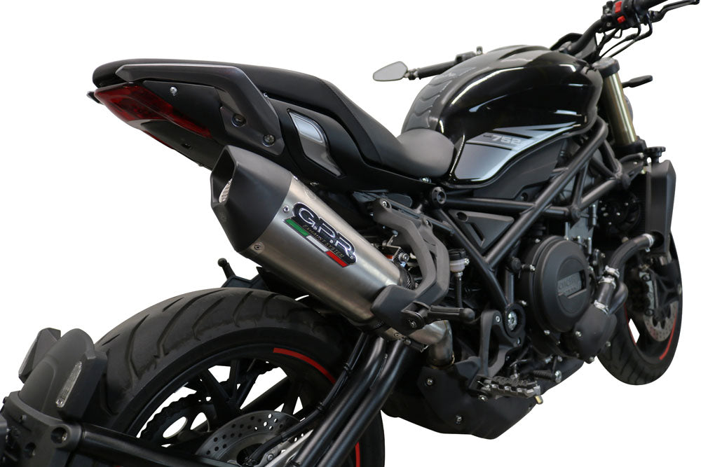 GPR Exhaust for Benelli 752S 2019-2021, Gpe Ann. titanium, Slip-on Exhaust Including Removable DB Killer and Link Pipe